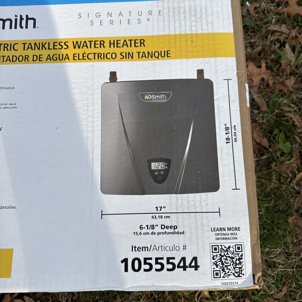A.O. Smith Electric Tankless Water Heater-1055544