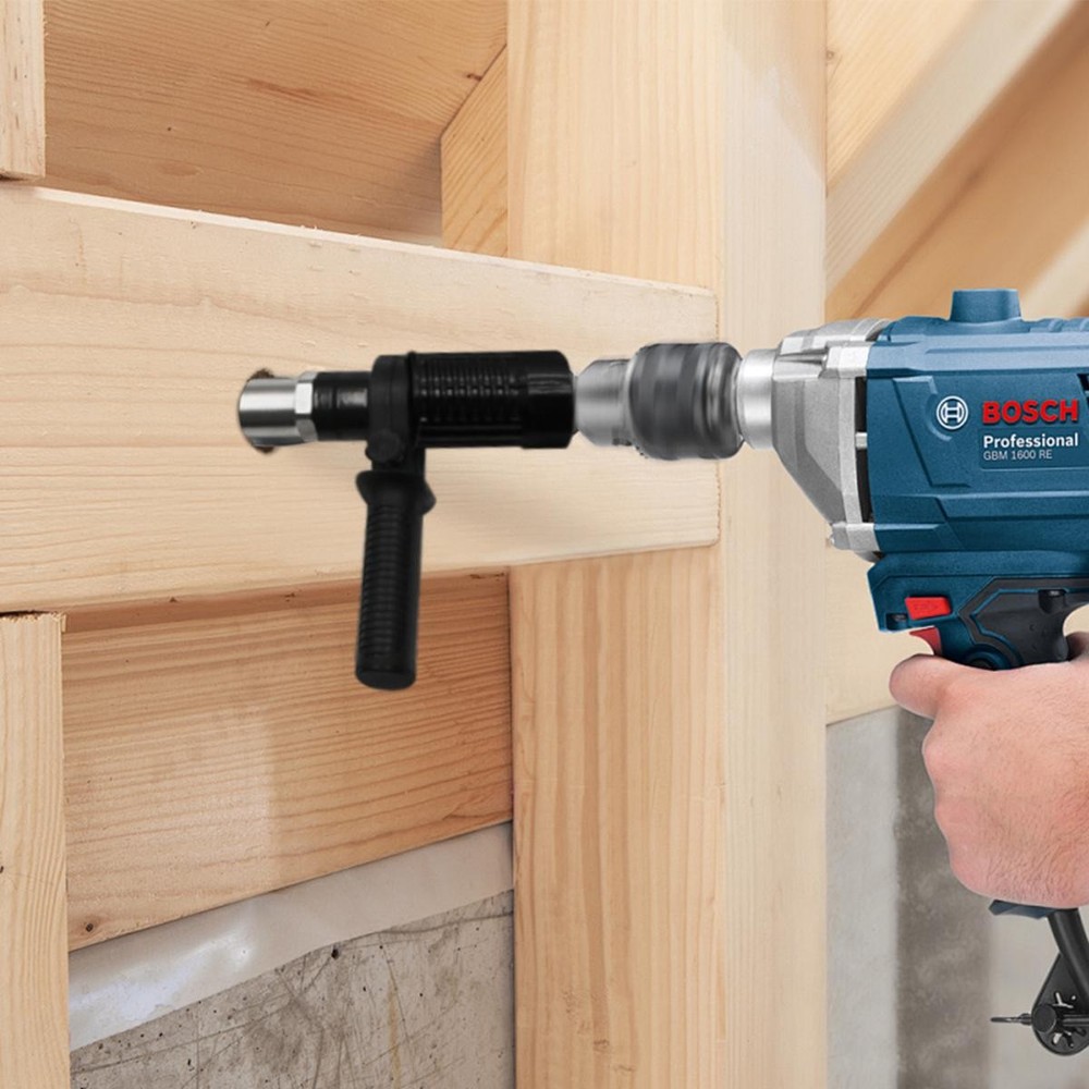 Black Electric Rivet Gun Conversion Adapter With Multi Size Nozzles