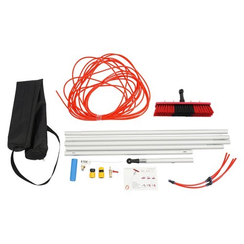 Adjustable Solar Panel Cleaning Brush with Telescopic Pole for Easy Use