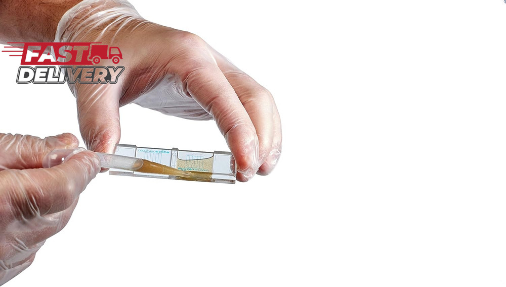 Mcmaster Method Microscope Slide - FEC (Fecal Egg Count) or Worm Count, Double C