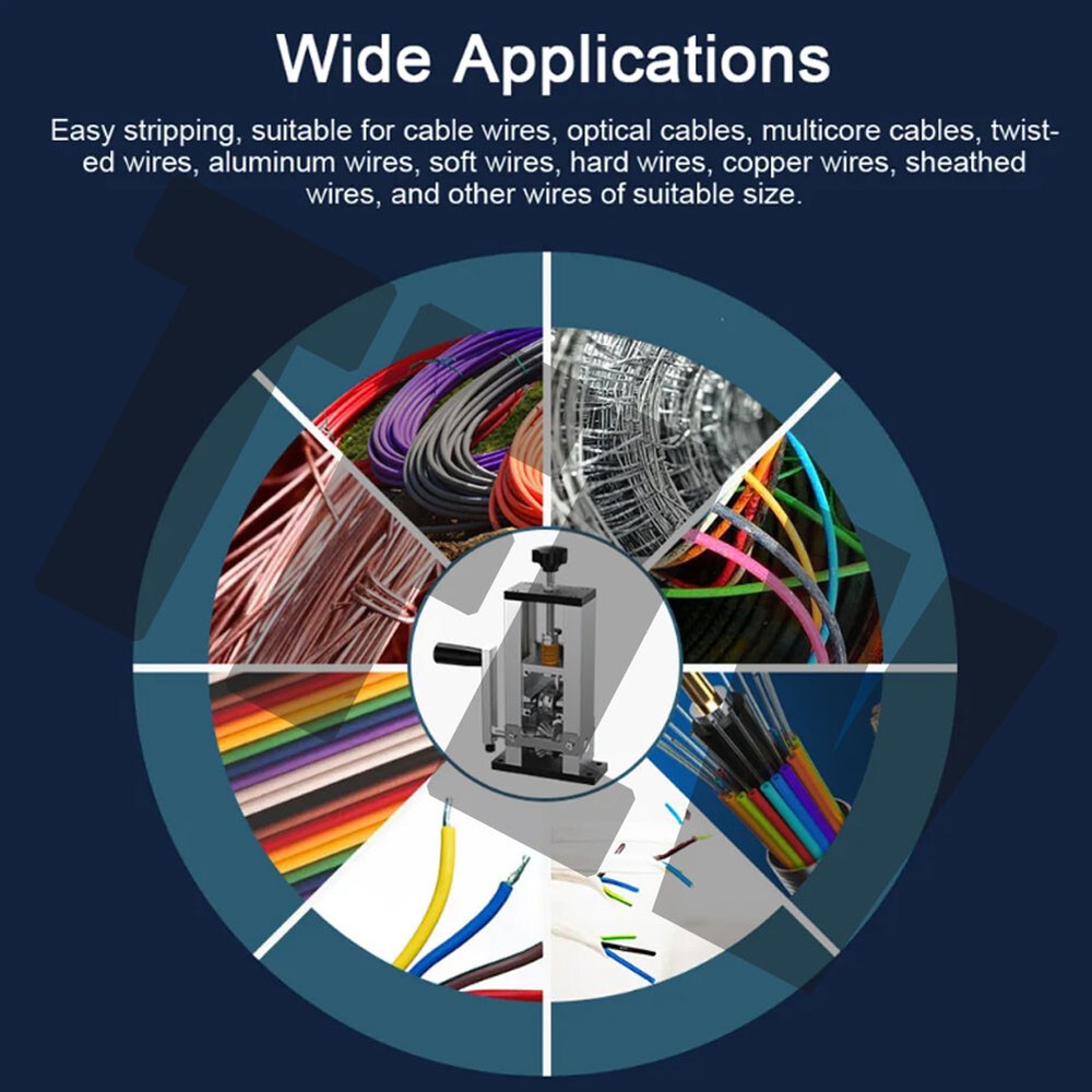 Portable Electric Wire Stripping Machine Manual Copper Cable Stripper 1-25MM