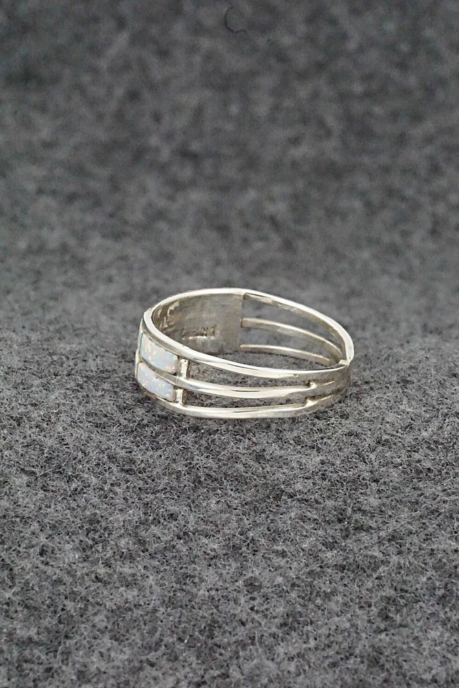 Opalite & Sterling Silver Ring - Claresse Kylestewa - Size 9.5