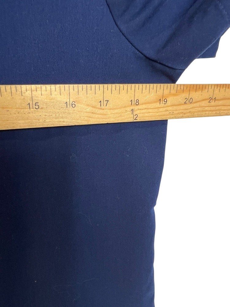 Figs Technical Collection Dark Blue Short Sleeve Scrub Top Size Small