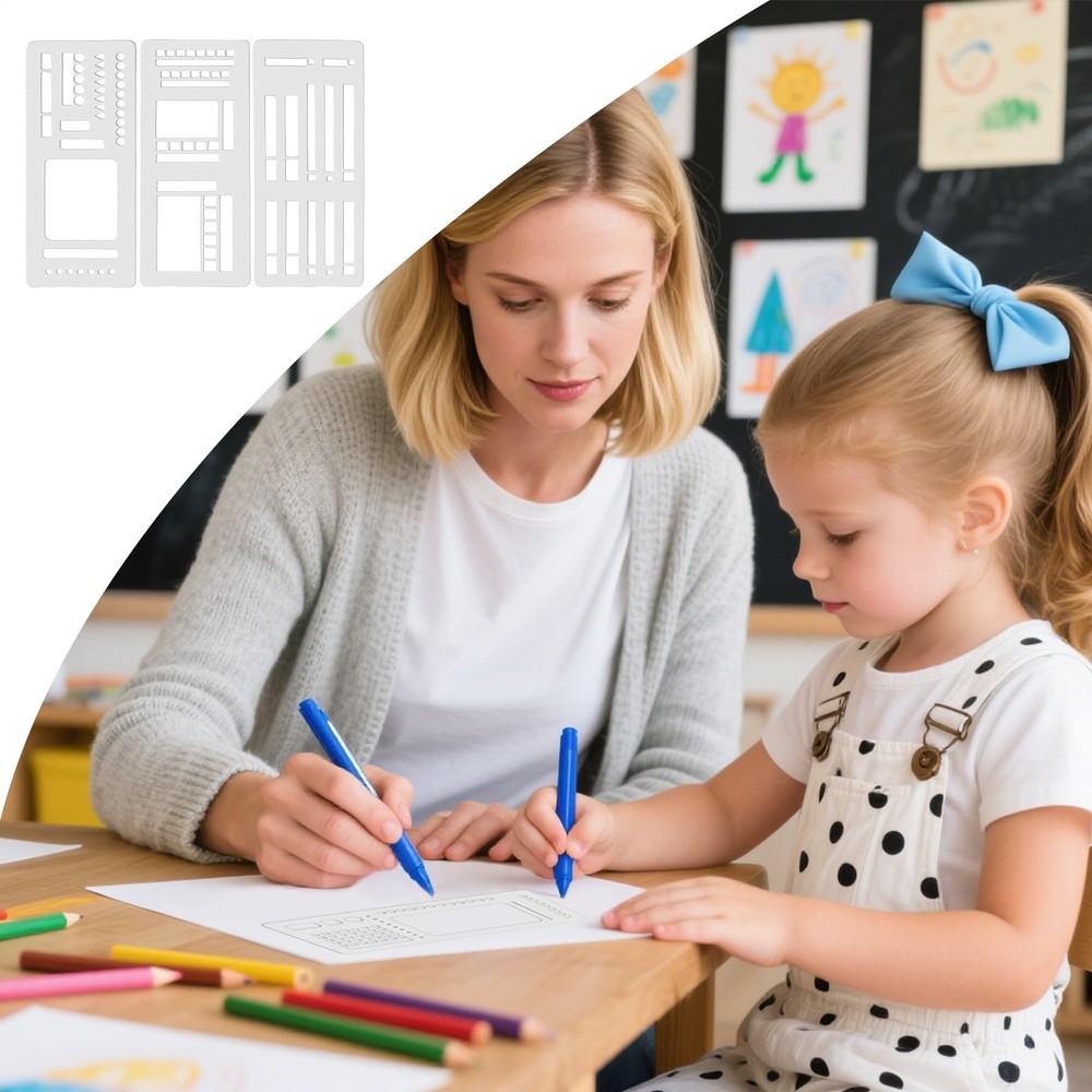 Handmade Flexible Record Template, Reusable Planner Stencils for Journaling ﻿