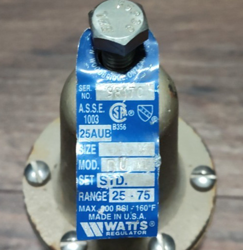 Watts Regulator Water Pressure Reducing Valve 25AUB M1