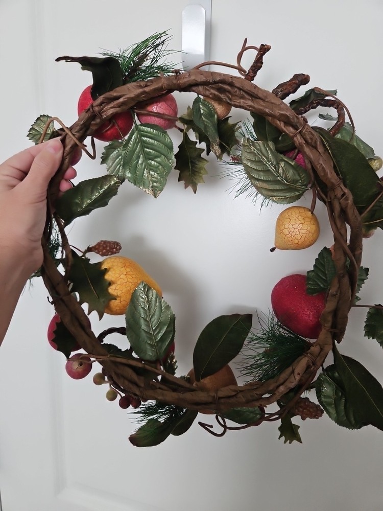Peach And Wine Haveste Wreath. A4