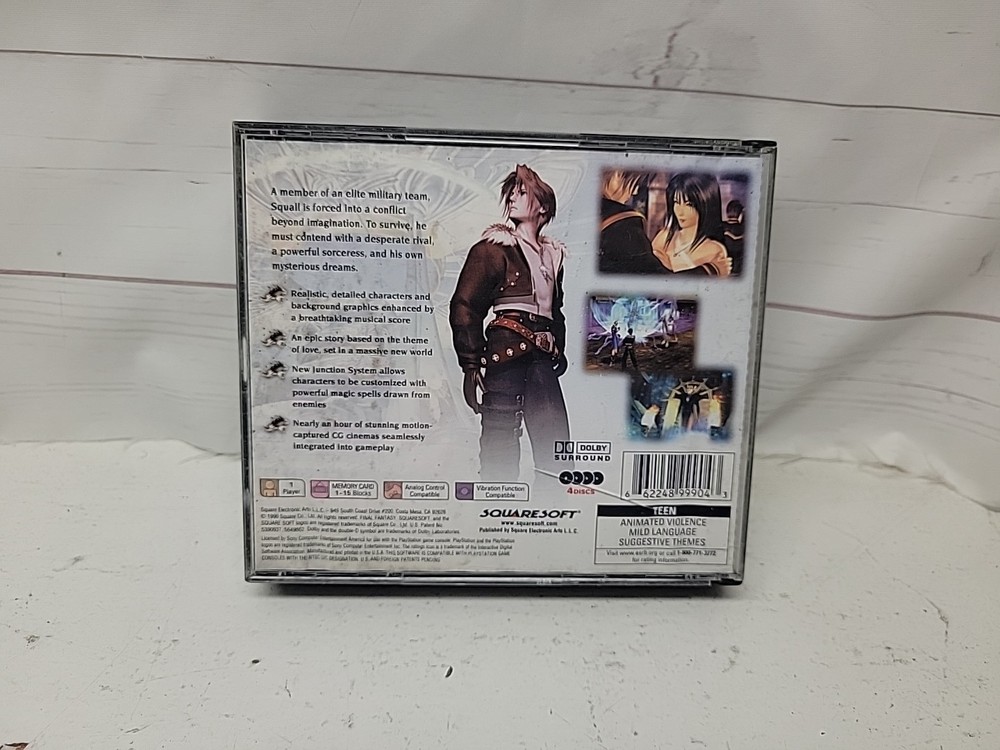 Playstation Final Fantasy VIII Case Only
