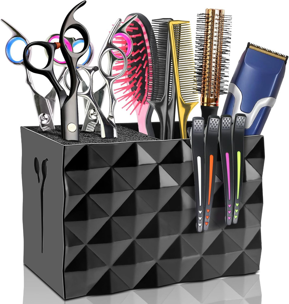 Professional Salon Scissors Box Hairdressing Styling Combs Rack Holder Case