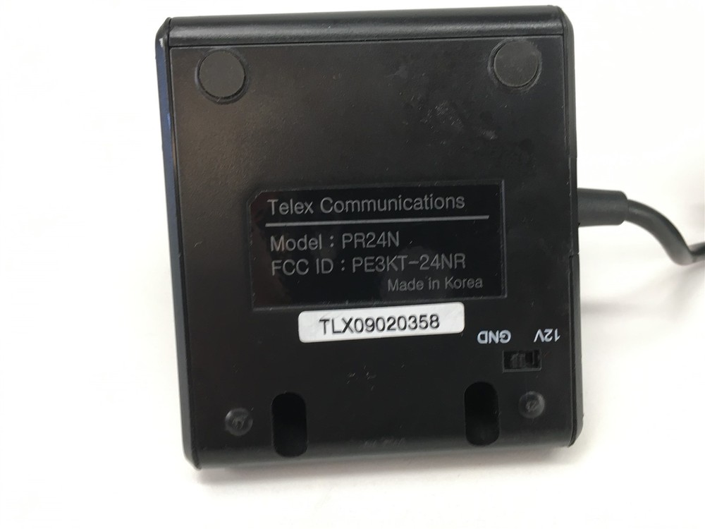 Telex Communications Charger Dock Cradle Receiver PR24N