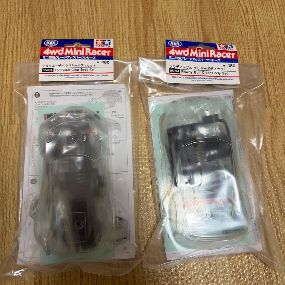 Mini 4WD Polyca U with Tamiya Clear Body Sets, Used