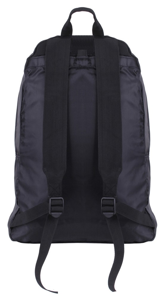 Black Tactical Foldable Backpack With MOLLE, Hook & Loop Field 600D Polyester