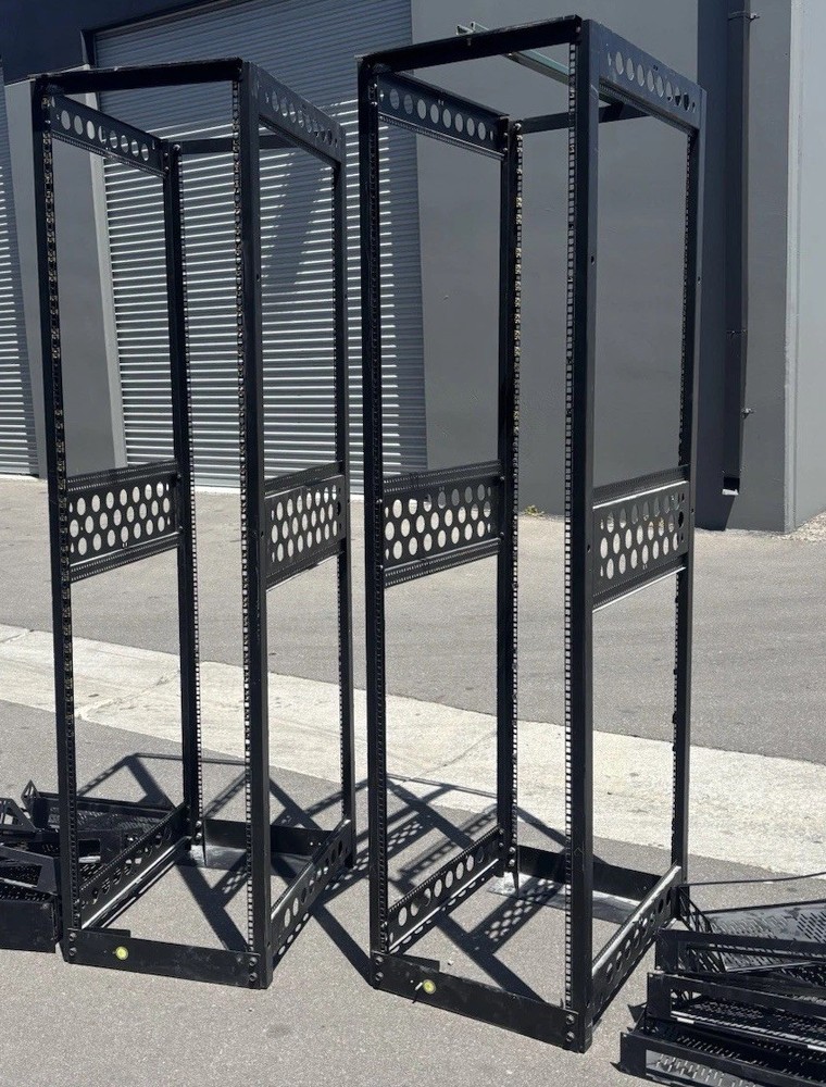 Middle Atlantic 2 Tall Racks With 9 Shelves