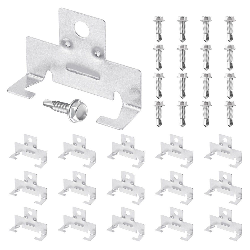16Pcs Recessed Light Clips with Hex Washer Head Self Drilling Screws