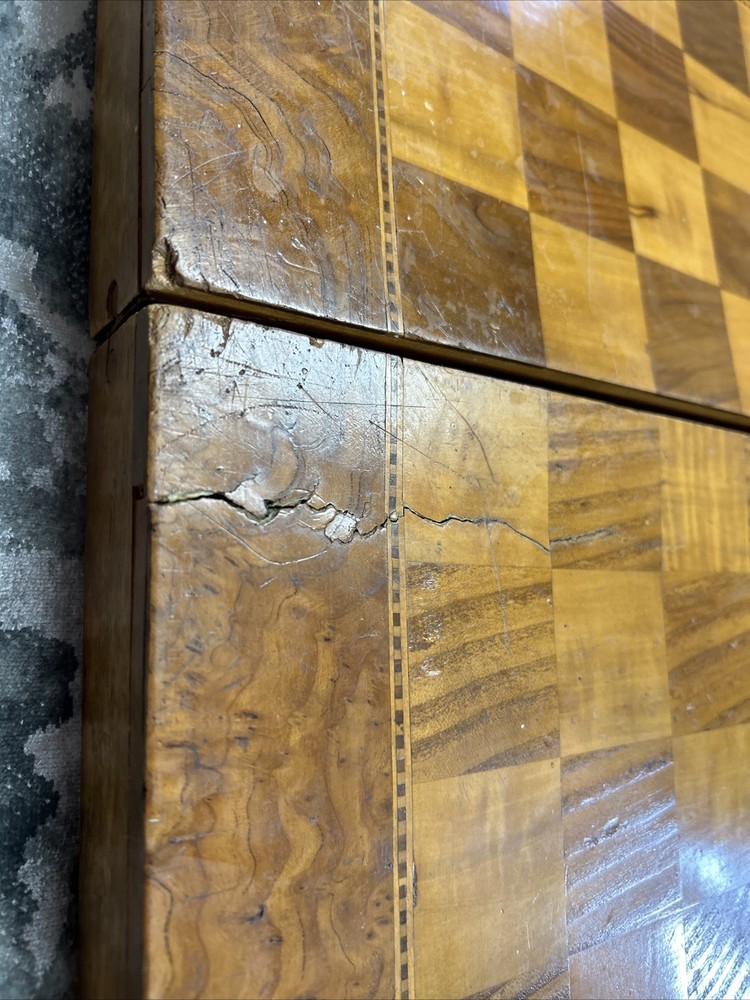 Vintage Middle Eastern Handmade Wooden Backgammon Board 19" X 19"