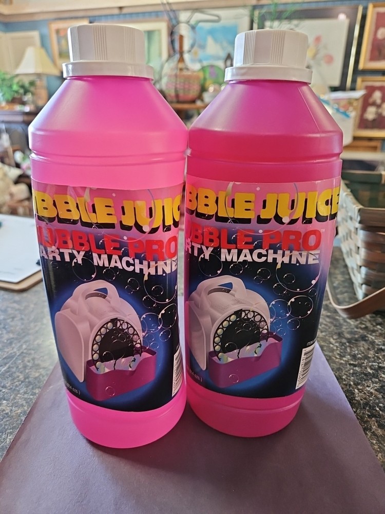 Bubble Making Liquid Juice Bubble Pro Machine 1000 ml 33 oz - 2 NEW