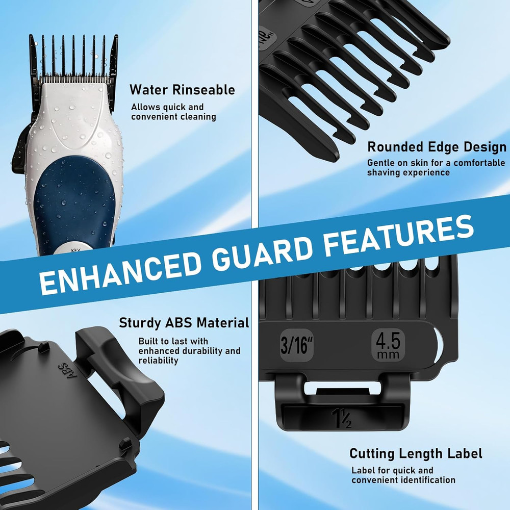 2 Pack Replacement for Wahl Clipper Guards Set, Guide Comb Attachment 1/16" (1.5