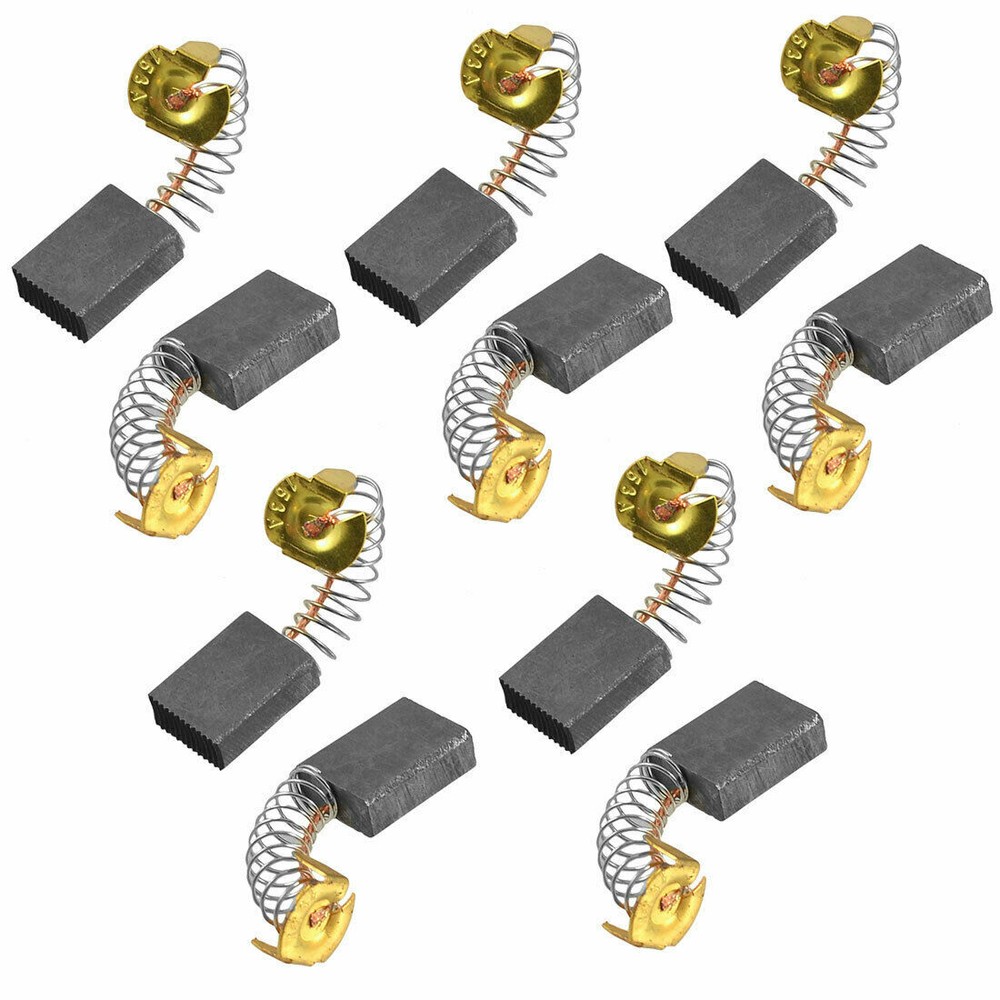5 Pair Black Rectangle Electronic Motor Carbon Brushes