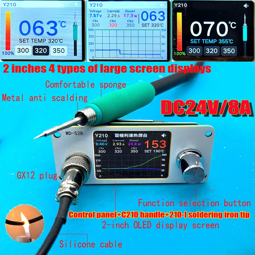 Soldering Iron panel FOR C210 Soldering Station Tips C245 Replacement Handle