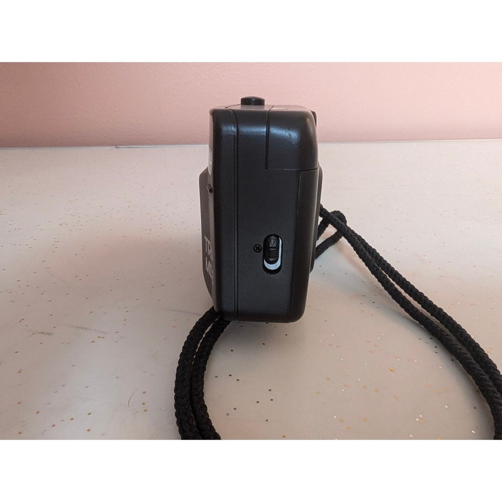 Olympus Trip MD3 35mm Camera Black Strap Leather Case Not Tested