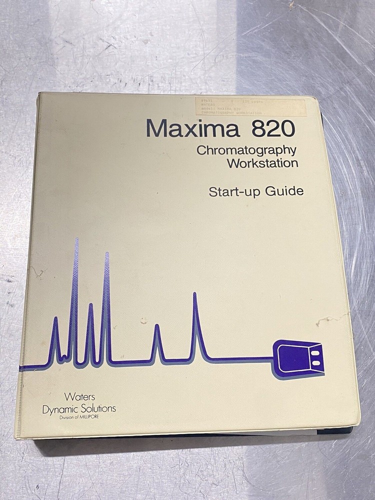 Waters Maxima 820 Chromatography Workstation - Users Guide / Instructions Manual