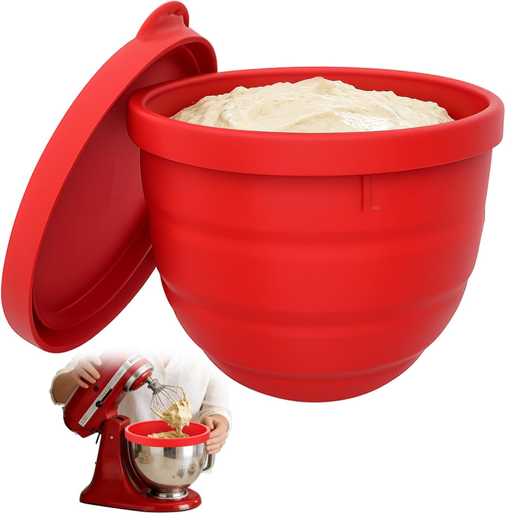Thicker Silicone Bowl Liners for 5 Quart KitchenAid Mixers - Dishwasher Safe