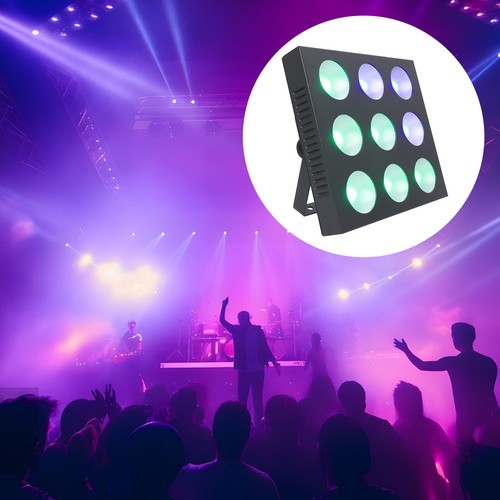 LED 4-In-1 Light Stage Effects Lamp Rectangular Projection Stage Light RGBW DJ