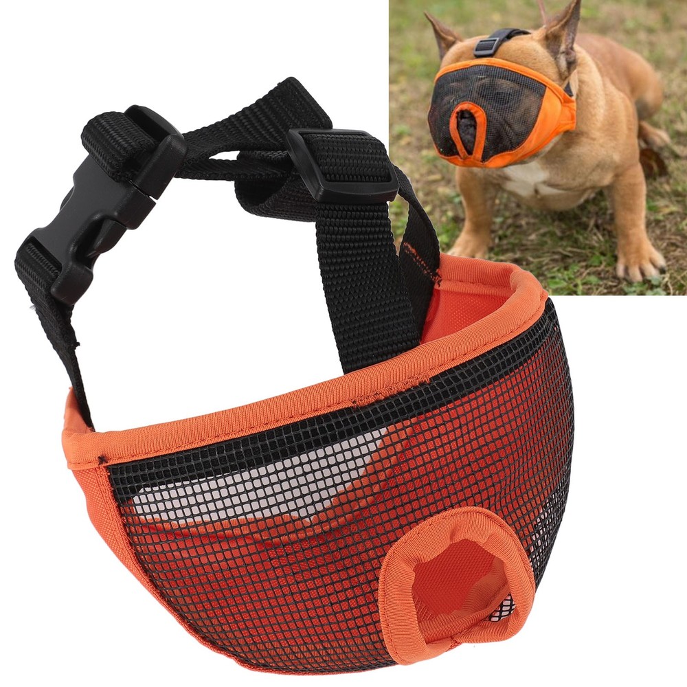 Breathable Bulldog Muzzle For Biting Chewing Licking