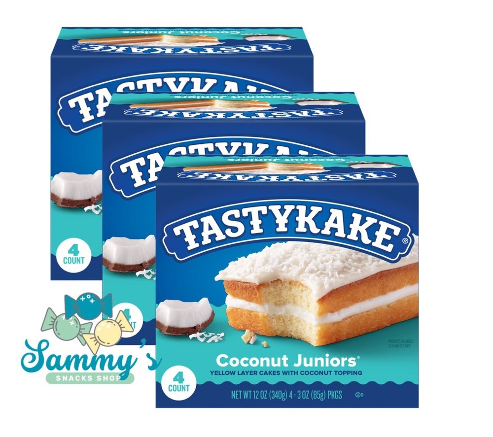 Tastykake Coconut Juniors 3 Boxes