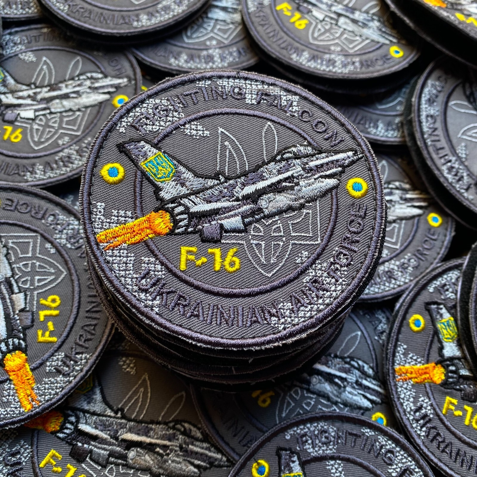 Ukrainian Air Force F-16 Fighting Falcon Army Patch