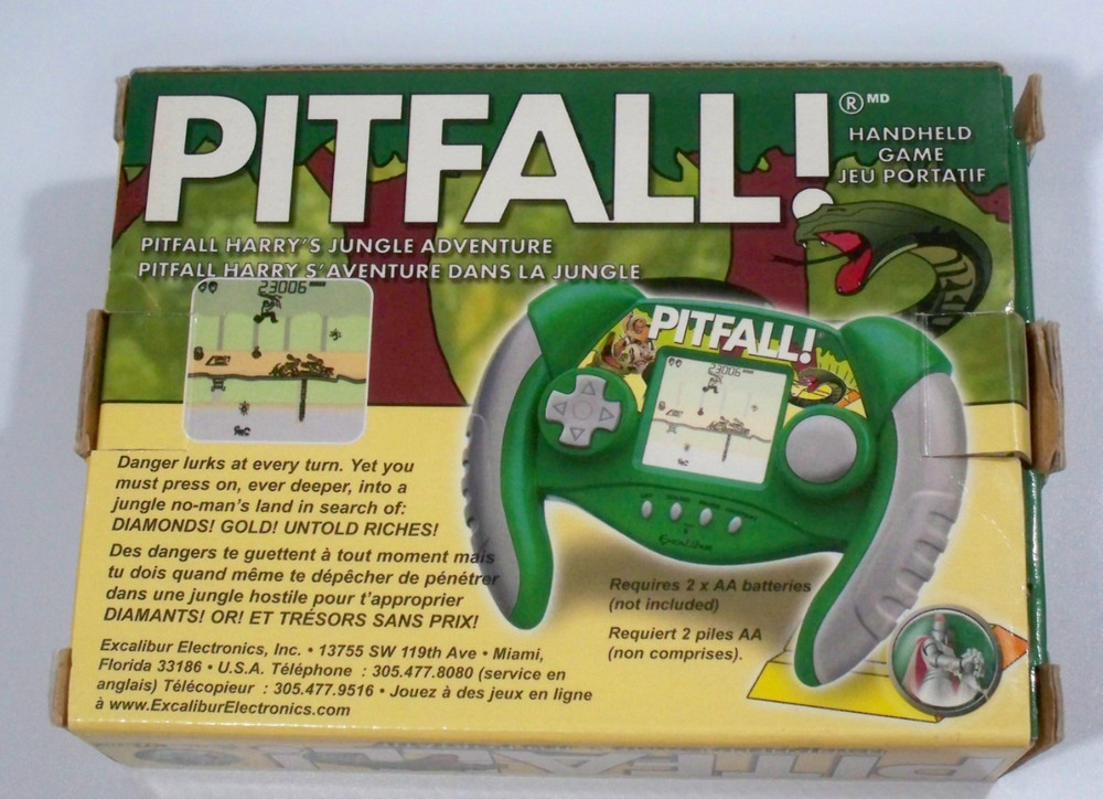 Pitfall Handheld LCD Electronic Video Game by Excalibur Model 482 TESTED WORKS