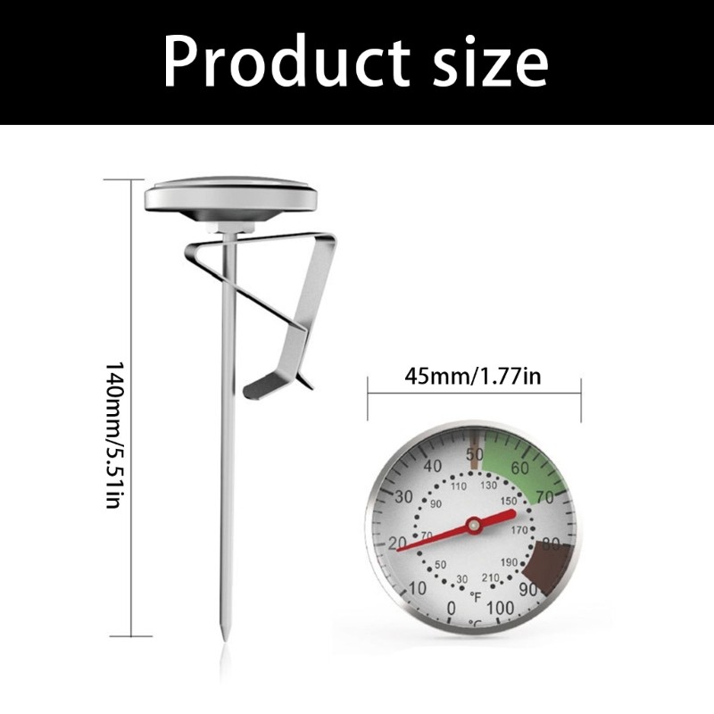 Milk Coffee Thermometers White Protective Case MultiFunctional Cooking Tool