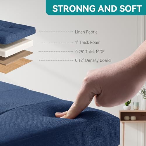 Small Ottoman with Storage, Small Storage Ottoman, Folding Storage Ottoman