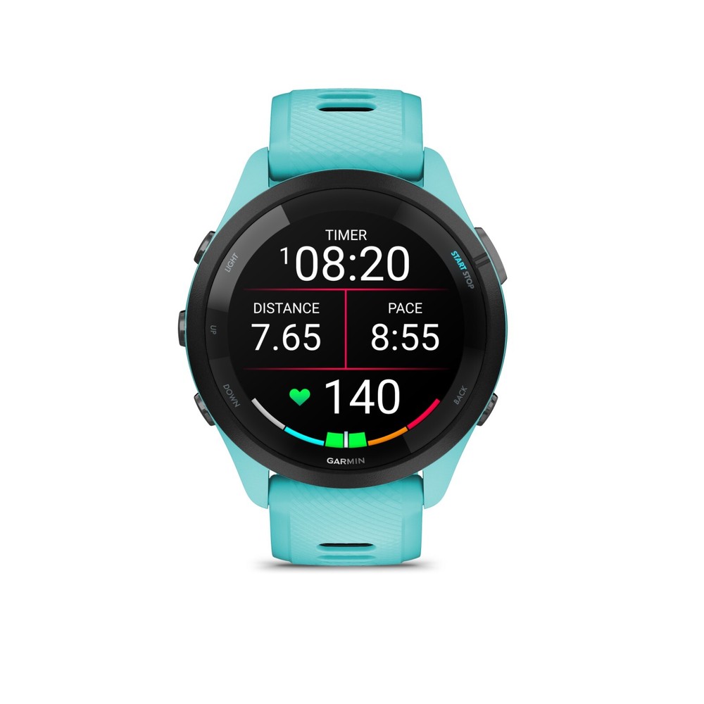 Garmin Forerunner 265 GPS Running Smartwatch AMOLED Display Aqua