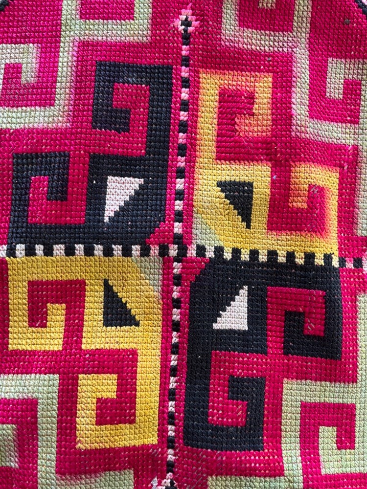 Central Asian Vintage Needlepoint Bag Rare