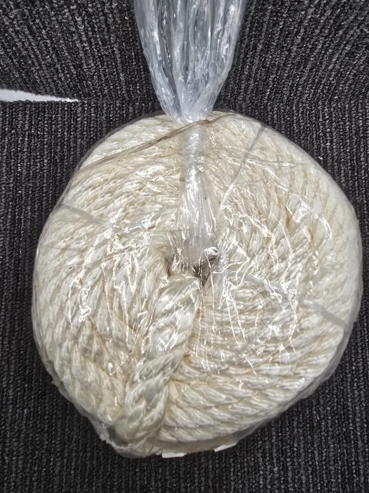 8mm 30m 3 Strand White Nylon Anchor Line