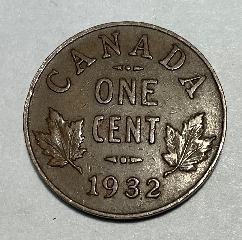 1932  CANADA  - SMALL  CENT - 1 cent -