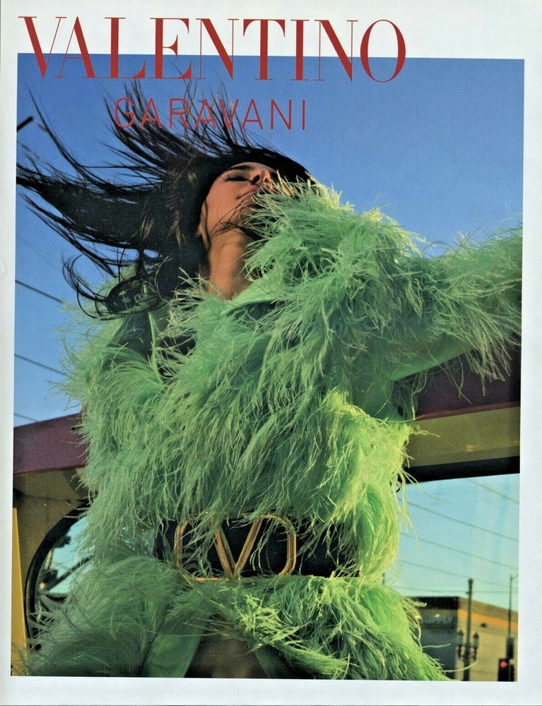 Original Magazine 2 Page Ad Model Kendall Jenner for Valentino