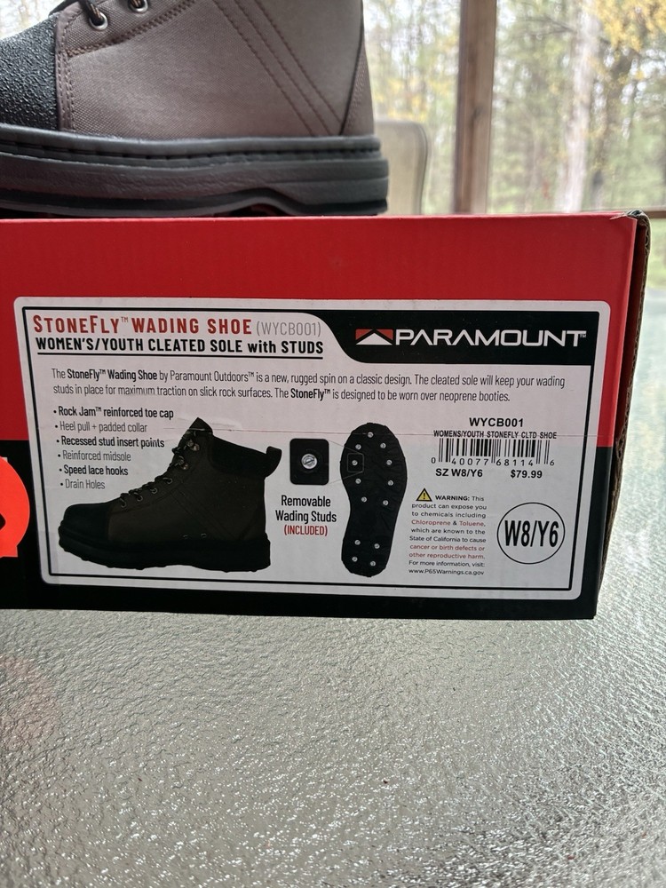 Paramount Outdoors Stonefly Felt Sole Wading Shoe, 9
