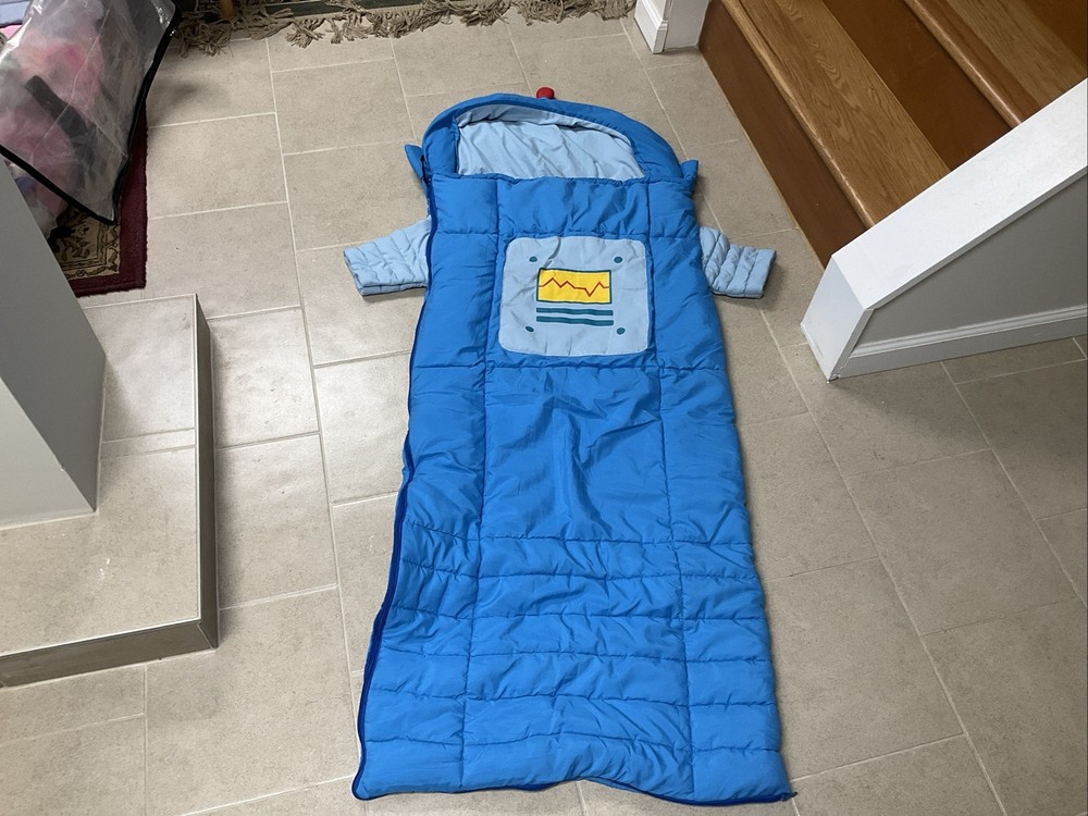 Very Comfortable Light Blue robot Sleeping Bag