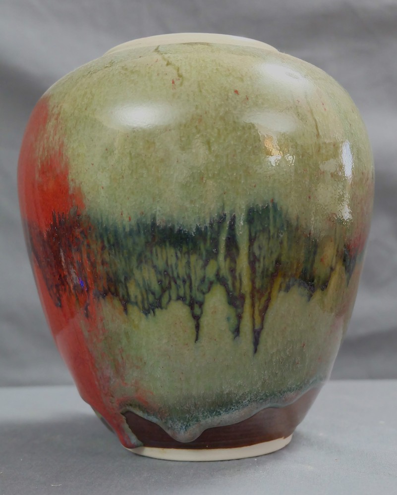 STUDIO MADE VASE SIGNED EXCELLENT CONDITION 8X7 inches