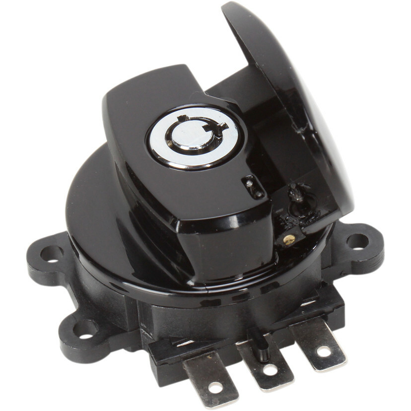 Gloss Black Ignition Switch For 1999-2013 Harley Dyna Softail Road King