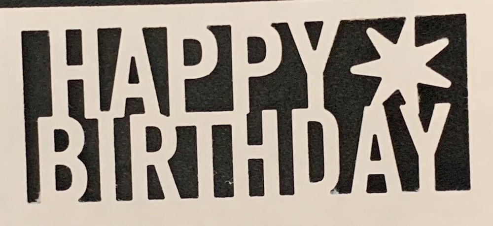 Martha Stewart Happy Birthday Deep Edge Punch