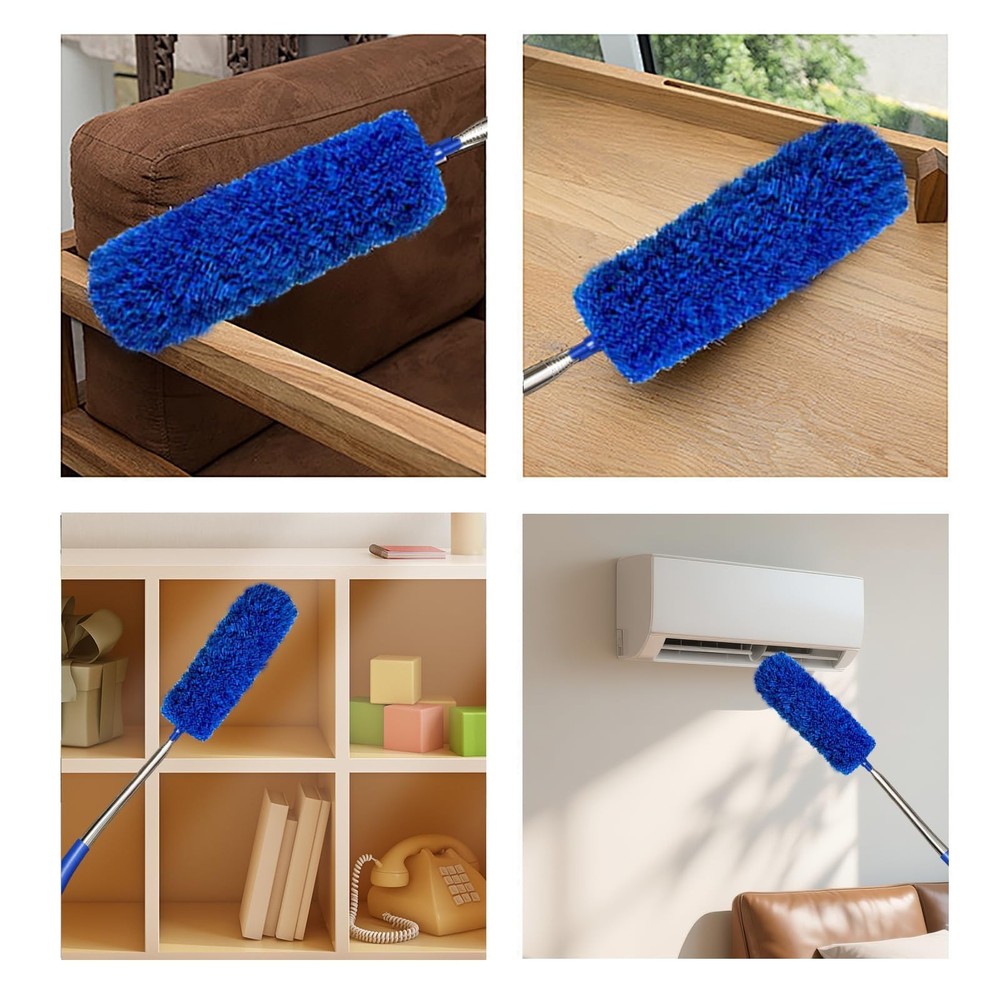 Cobweb Dusters with Extension Pole 100-inch, Spider Web Brush & Ceiling Clean...