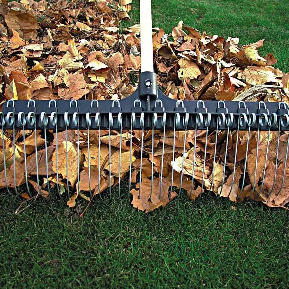 55 In. Fiberglass Handle Steel Rake