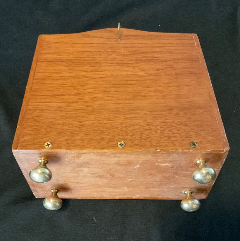Vintage Seth Thomas 8 Day Ships Bell Clock Working Stand Included
