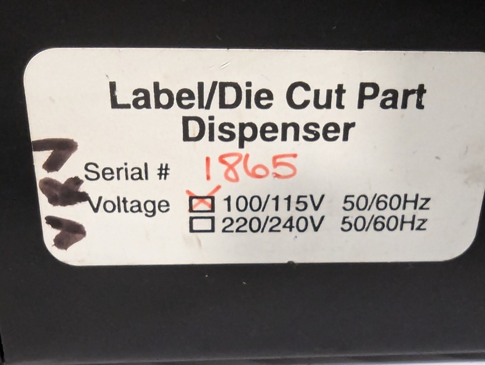 Identco ELD 100 Label Dispenser+Returns