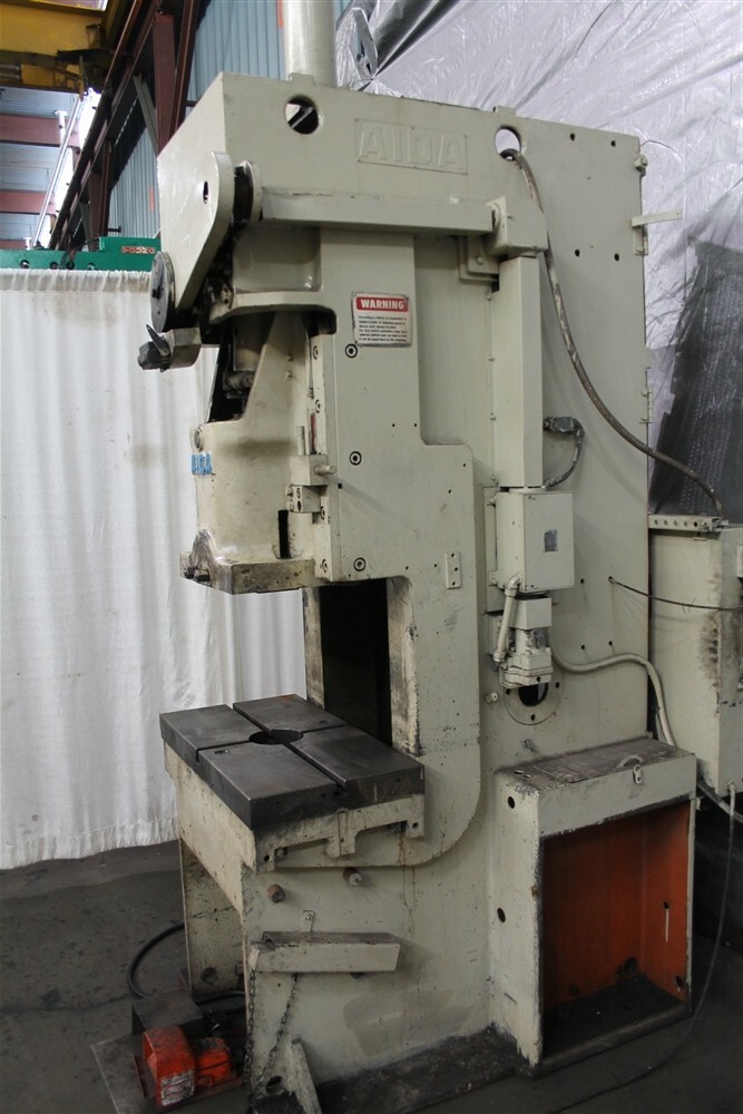 55 TON AIDA MODEL #PC-5(2) SINGLE CRANK GAP FRAME PRESS: YODER #59295