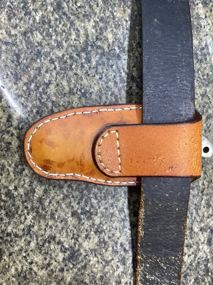 Leather Folding Knife Belt Loop Sheath Folding Hunter 5 1/4" (Sheath Only)