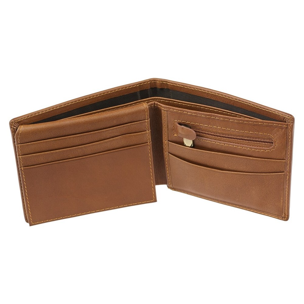 Genuine Full Grain Leather RFID Blocking Scripture Wallet for Men: Seek First