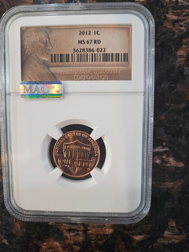 2012 P LINCOLN CENT PENNY NGC MS67RD MAC PREMIUM